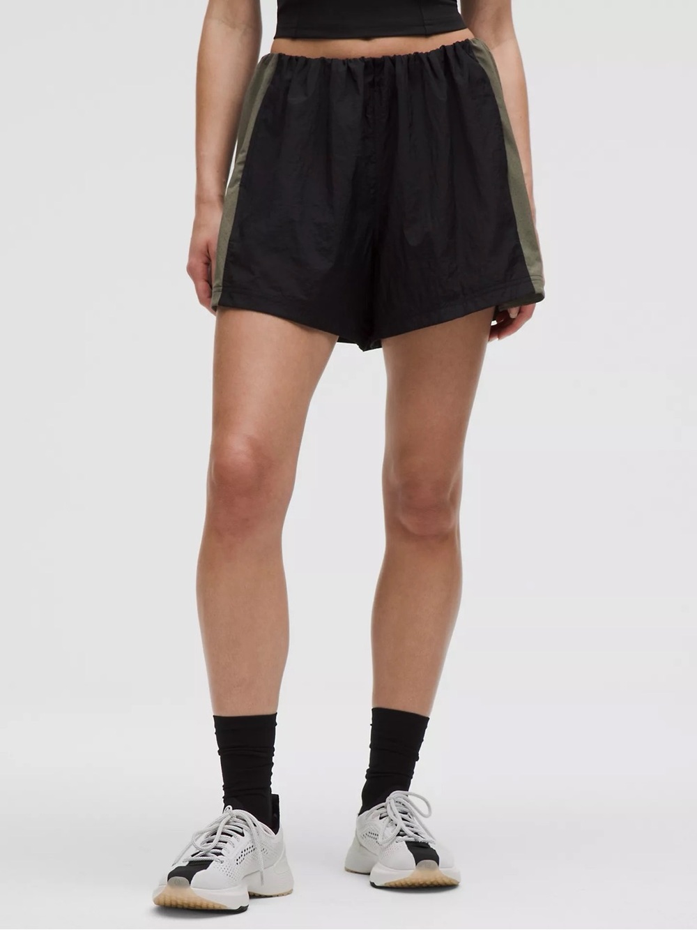Lululemon Athletic Shorts with Olive Side Panels